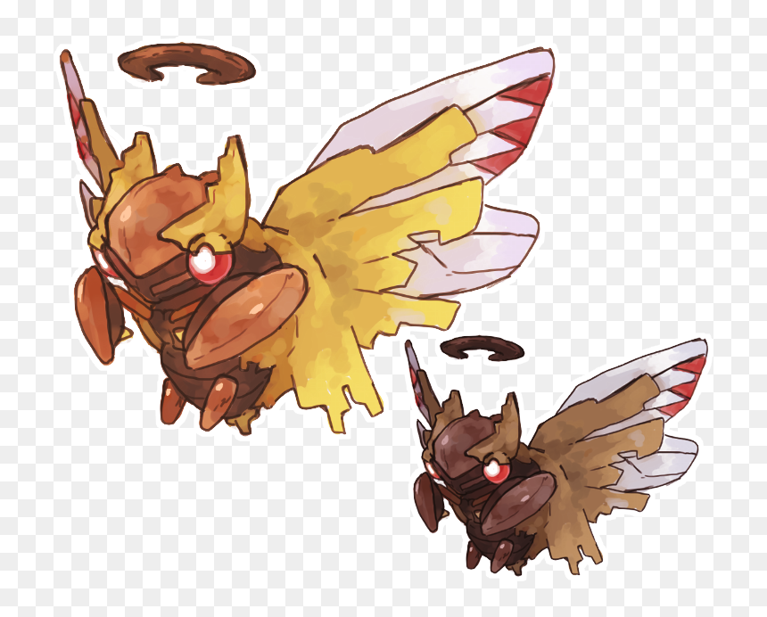 “mega Evolution Idea - Cartoon, HD Png Download - ninjask png