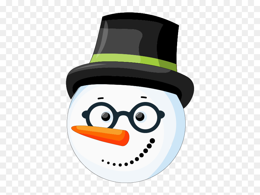 Cartoon, HD Png Download - snowman head png