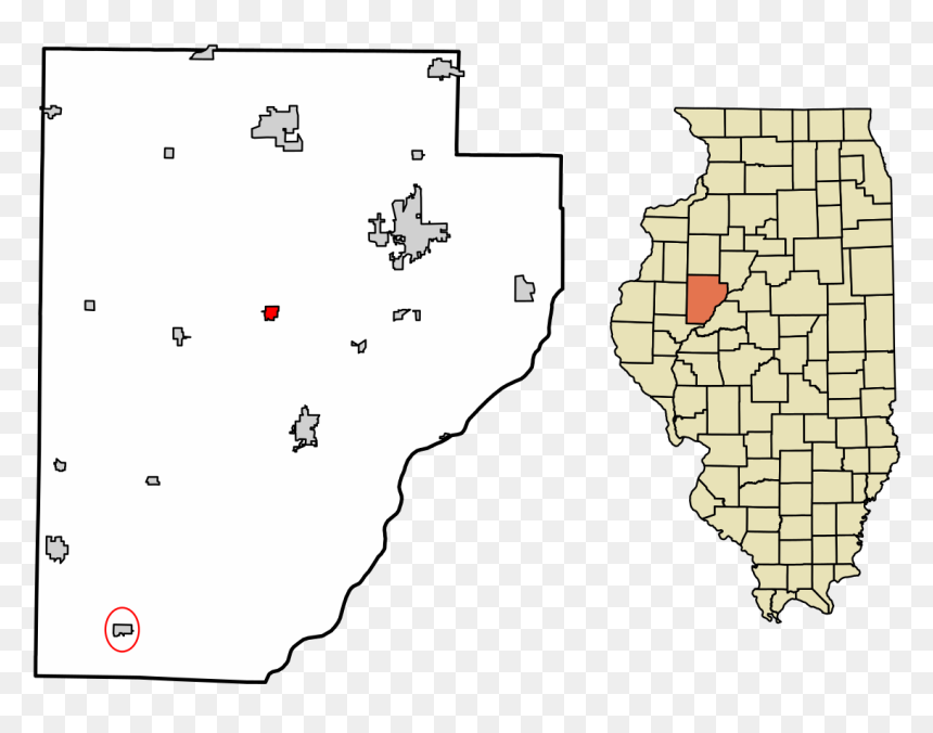 Map Of Illinois Fulton County Seat, HD Png Download - cuba map png