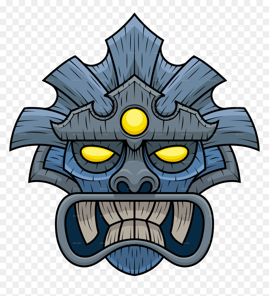 Cartoon, HD Png Download - tiki head png