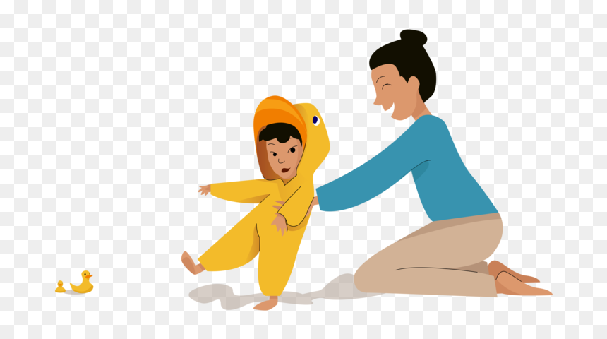 Growing Duck 🐣 Growing Family Mother Game Duck Caring - Cartoon, HD Png Download - duck game png