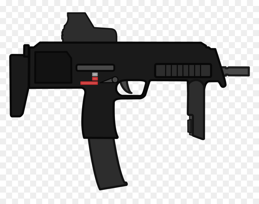 Mp7 Retracted Stock - Mp7 Png, Transparent Png - mp7 png
