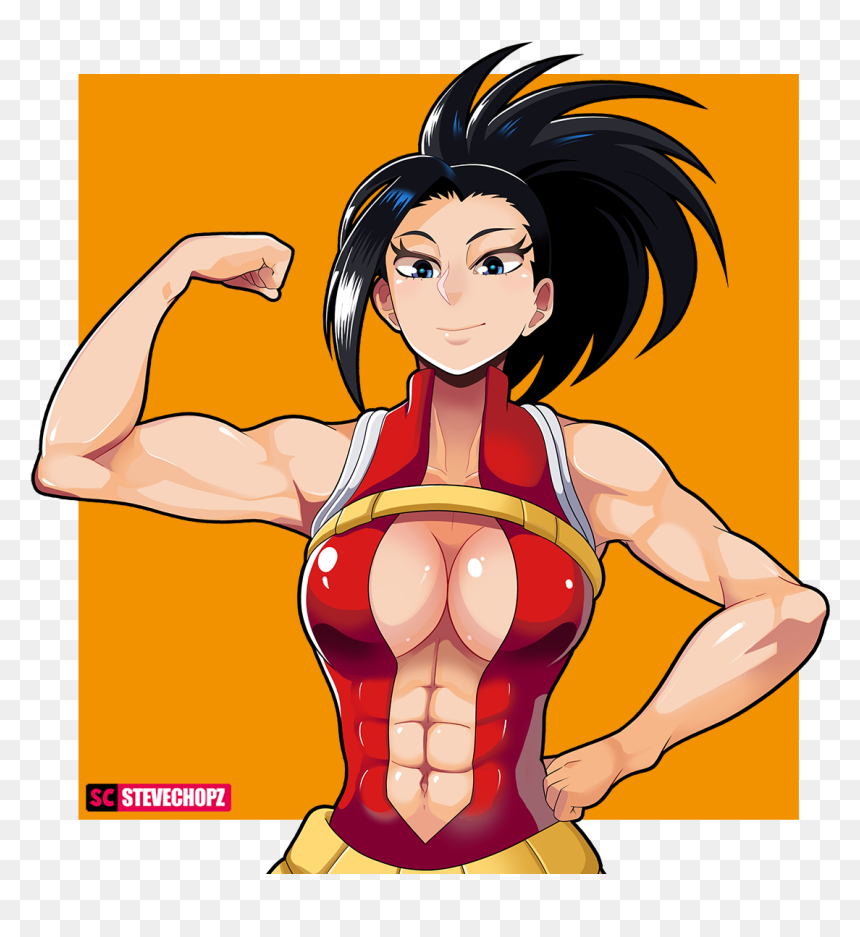 Buff Momo - My Hero Academia Momo Muscle, HD Png Download - buff arm png
