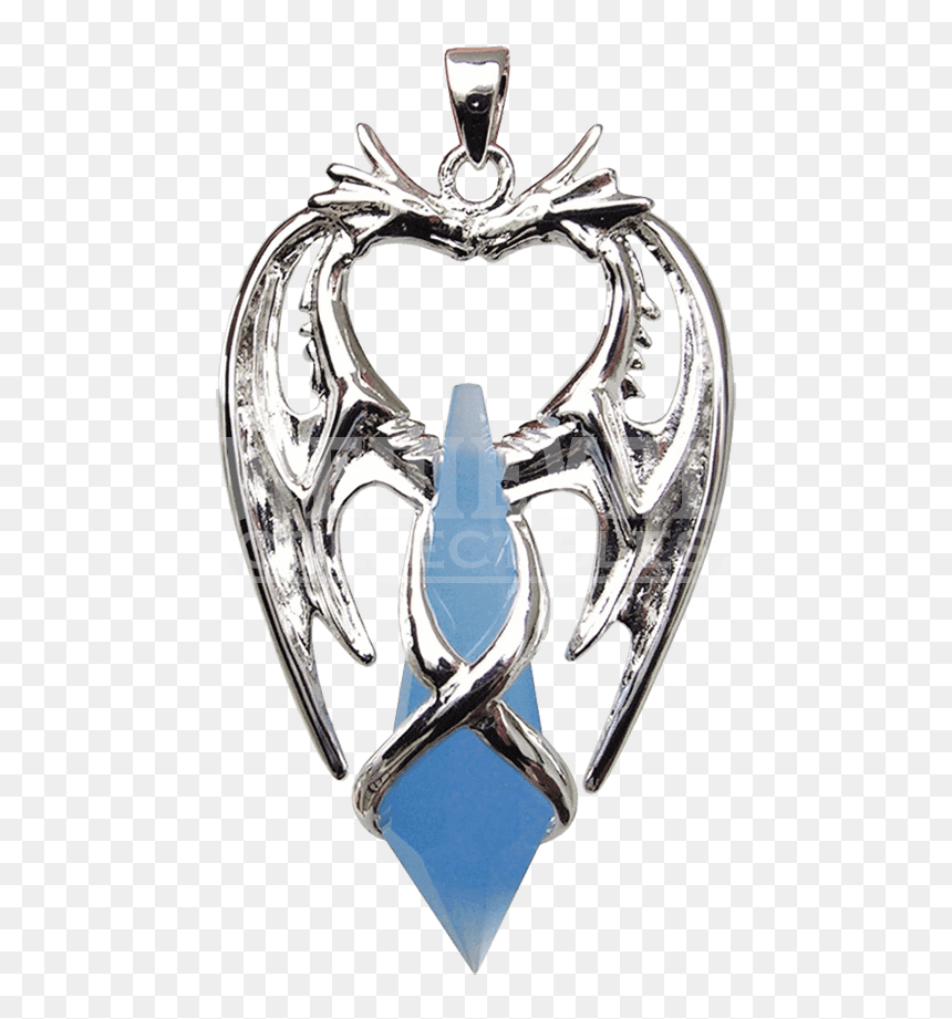 Blue Dragon Crystal Necklace, HD Png Download - double dragon png