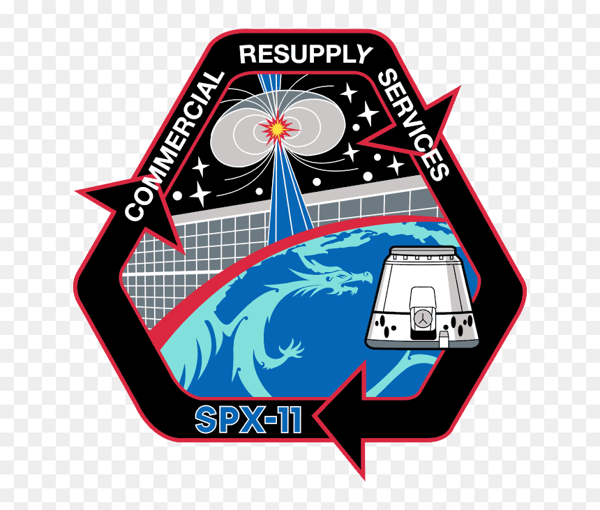 Spacex Crs-11 Patch - Space X Mission Stickers, HD Png Download - spacex png