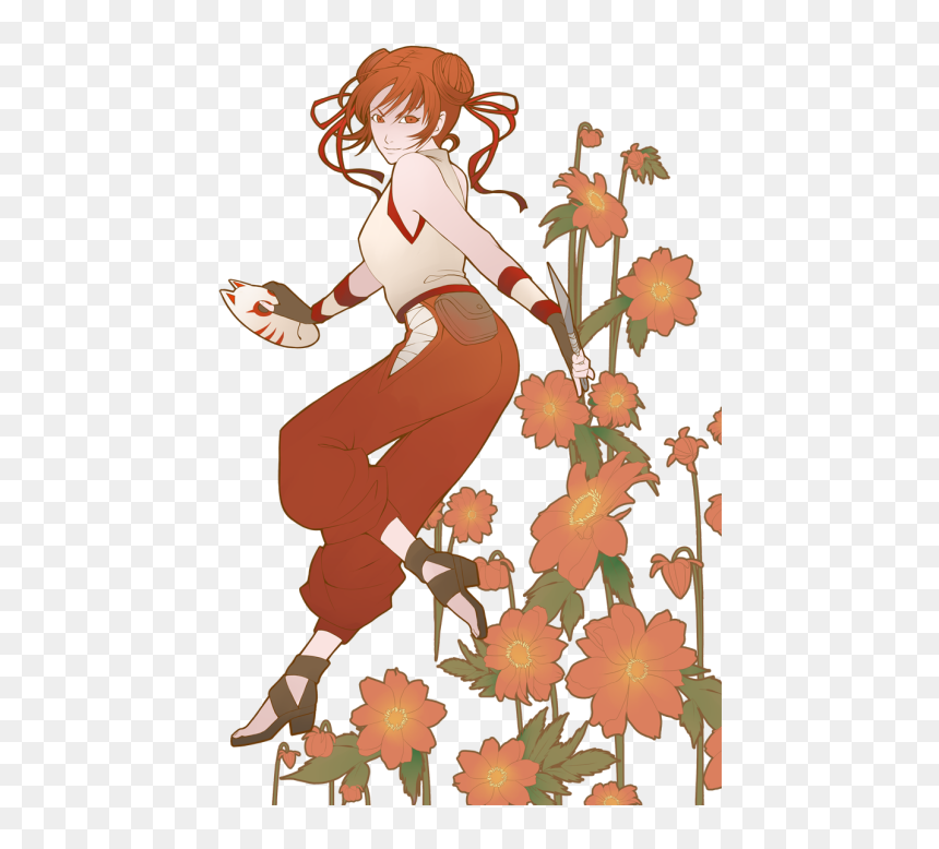 Headstone Clipart Calla Lily - Naruto The Last Fanart Tenten, HD Png Download - tenten png