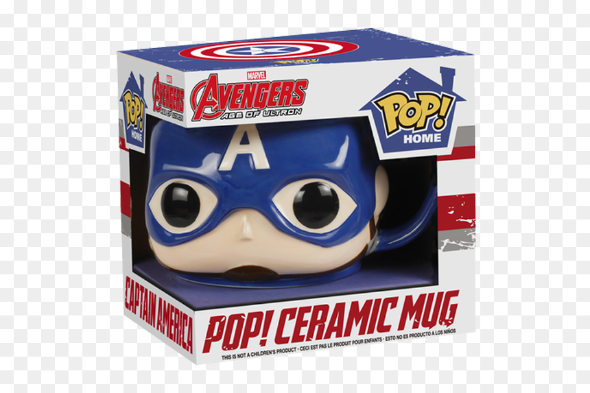 Funko Pop Mug Captain America, HD Png Download - avengers age of ultron png