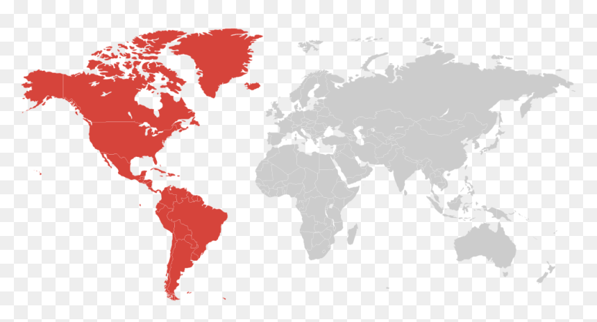 Transparent South America Png - Earth Map Flat Png, Png Download - south america map png