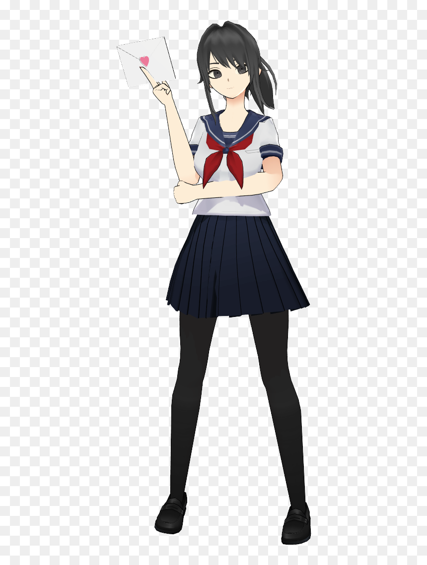 Yandere-chan In The Danganronpa Artstyle - Cartoon, HD Png Download - yandere simulator logo png