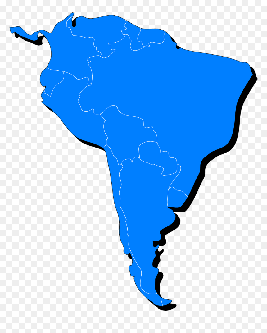 Clipart South America Map - South America Map Transparent, HD Png Download - south america map png