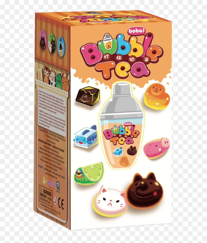 Bubble Tea Box No Shadow Cmyk 300 - Bubble Tea Game, HD Png Download - bubble puppy png
