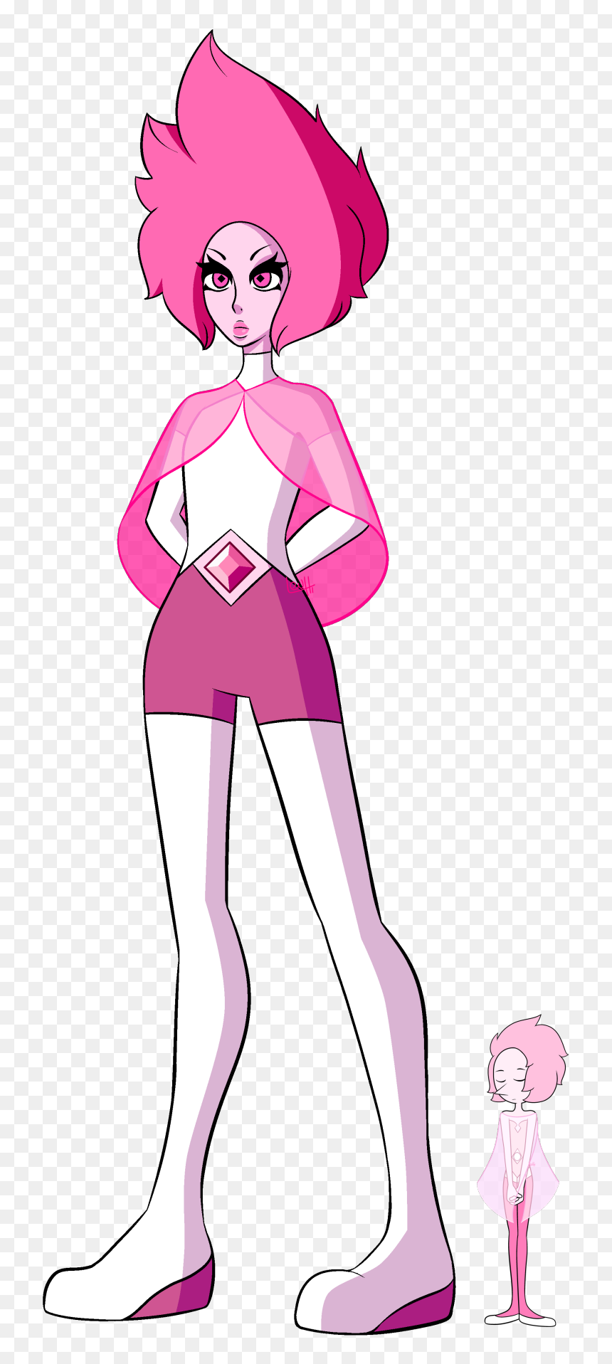 My Own Interpretation Of Pink Diamond Using My Su-inspired, HD Png Download - pink pearl png