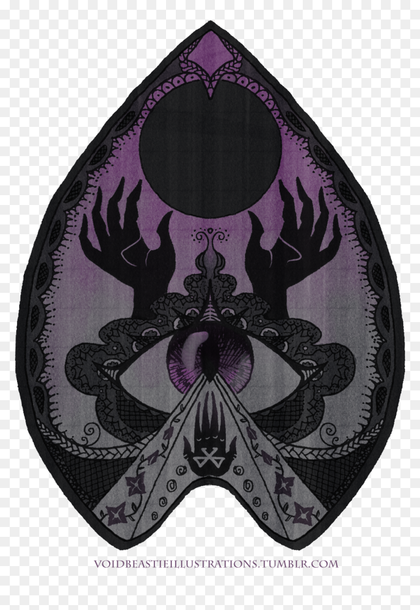 Transparent Ouija Board Png - Ouija Planchette Art, Png Download - ouija png