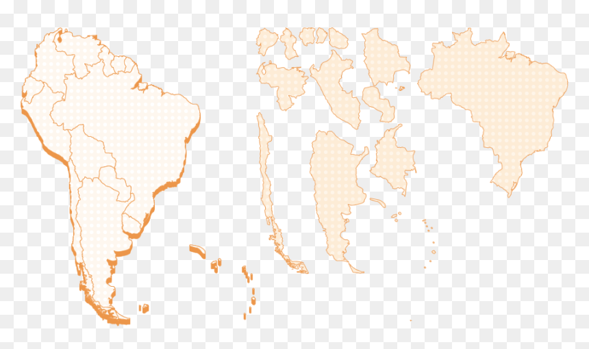 Malaysia Terrorism, HD Png Download - south america map png