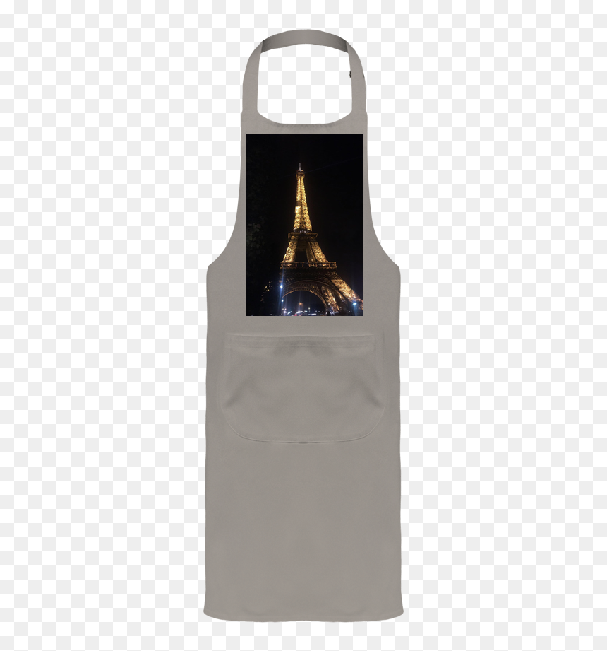 Tablier De Jardinier Ou Sommelier Avec Poche Tour Eiffel - Glass Bottle, HD Png Download - tour eiffel png