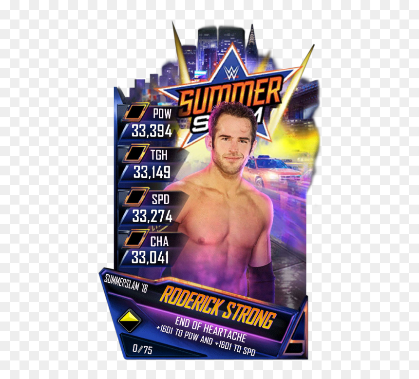 Wwe Supercard Summerslam 18 Cards, HD Png Download - roderick strong png