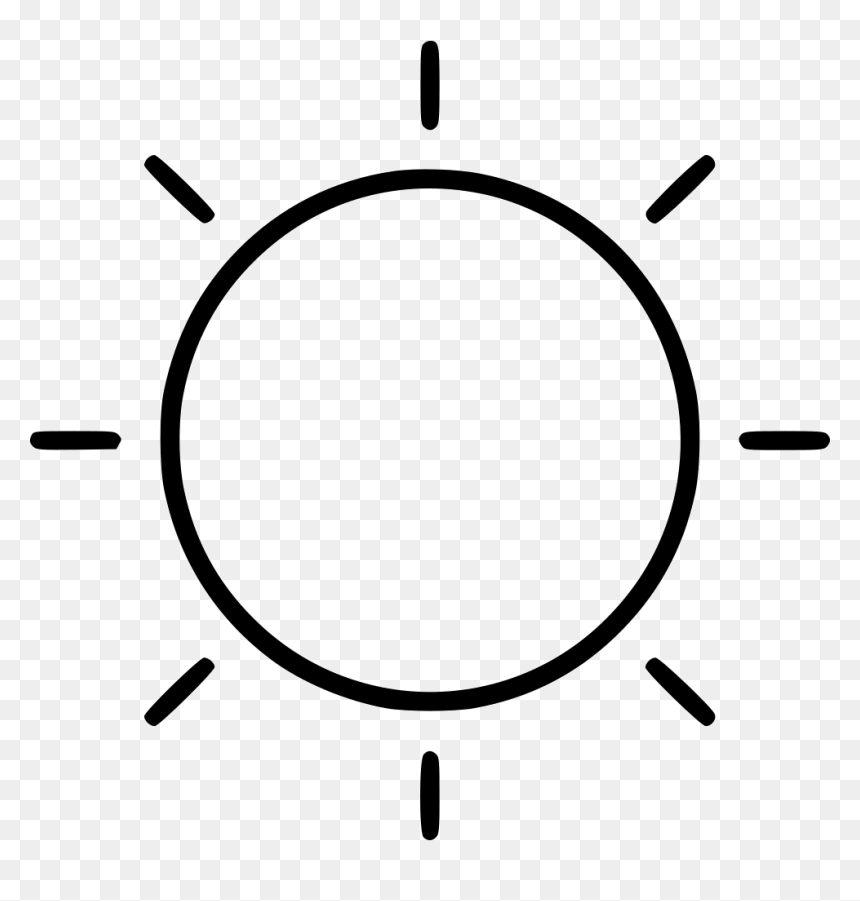 Day Light Sun Sunny Weather - Sun Ray Clipart Black And White, HD Png Download - sunny weather png