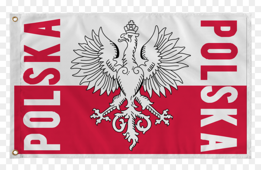 Polish Coat Of Arms Flag - Polish Flag, HD Png Download - poland flag png
