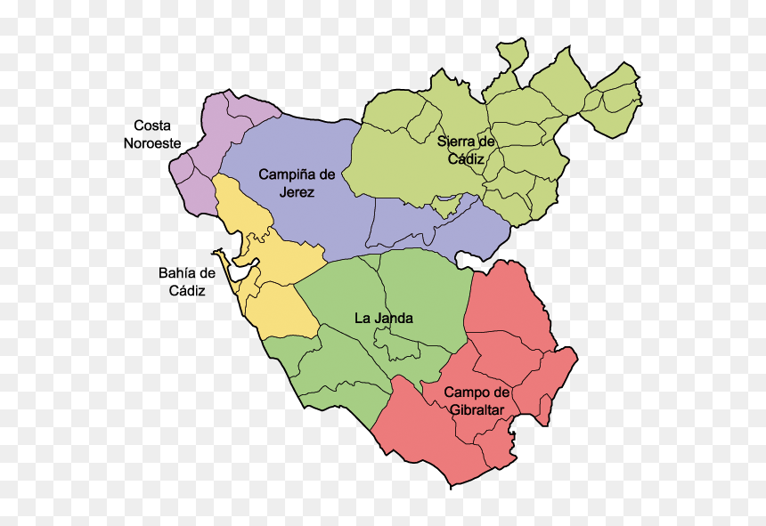 Do You Plan Your Cadiz Holidays And Tour Of Andalucia - Campo De Gibraltar Mapa, HD Png Download - spain map png