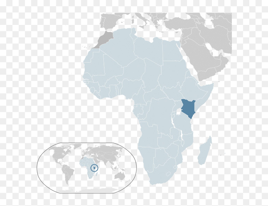 World Map, HD Png Download - kenya flag png