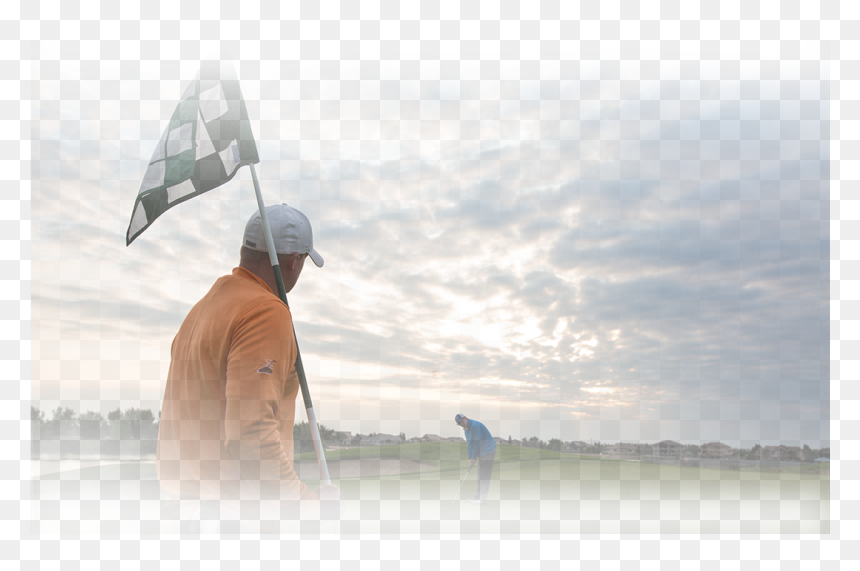 Green Flag Png -golfers On Green With Flag - Flag, Transparent Png - kenya flag png