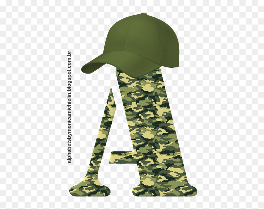 Alfabeto Camuflado Com Boné Png , Png Download - Alfabeto Camuflado, Transparent Png - boné png
