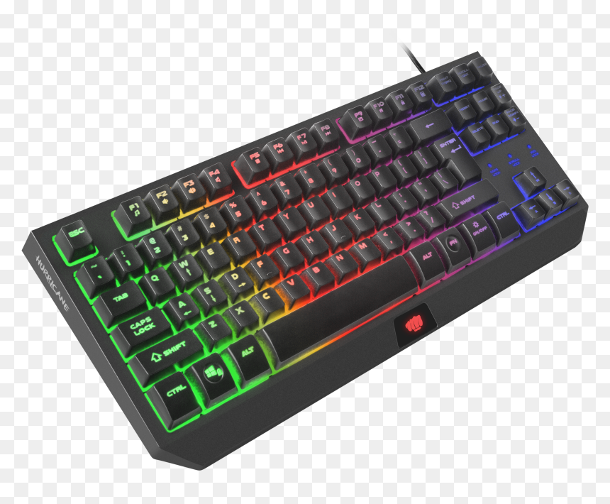 Hurricane-3 - Fury Nfu 1238 Hurricane Tkl Rainbow Backlight Gaming, HD Png Download - broken keyboard png