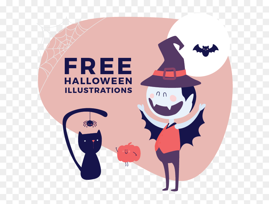 Halloween Designs For Download - Cartoon, HD Png Download - halloween graphics png