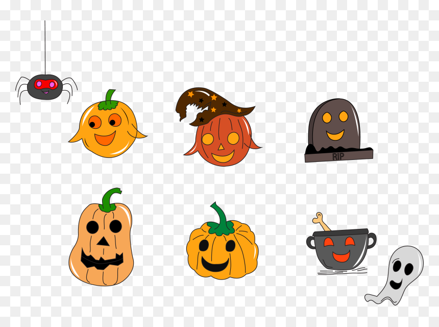 Cute Halloween Vector, HD Png Download - halloween graphics png