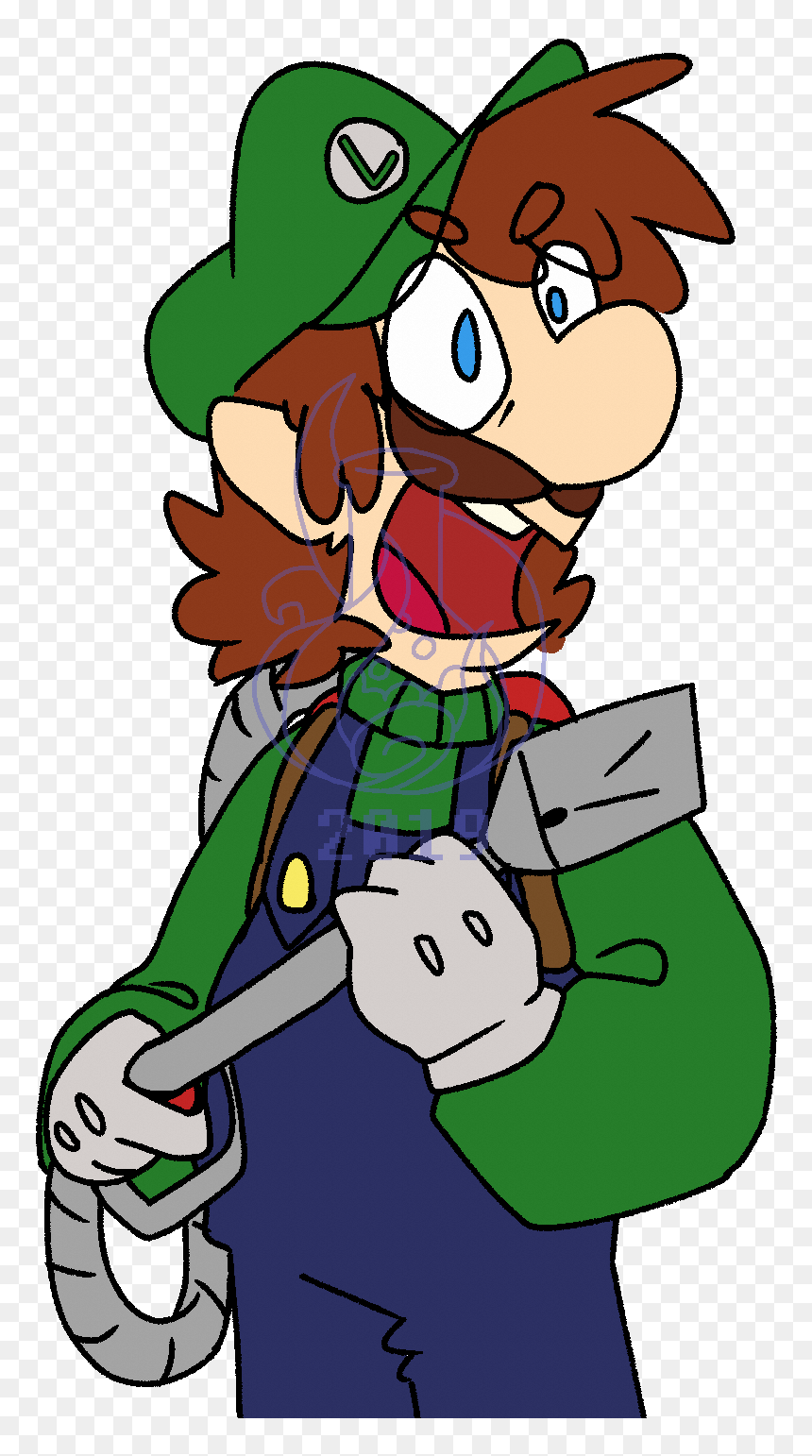 Did I Ever Post This I Don’t Think I Did - Cartoon, HD Png Download - luigi head png