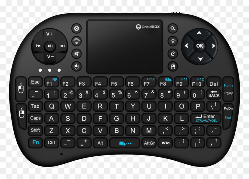 Droix I8 High Quality Wireless Mini Keyboard With Touchpad - Rii Mini I8, HD Png Download - broken keyboard png