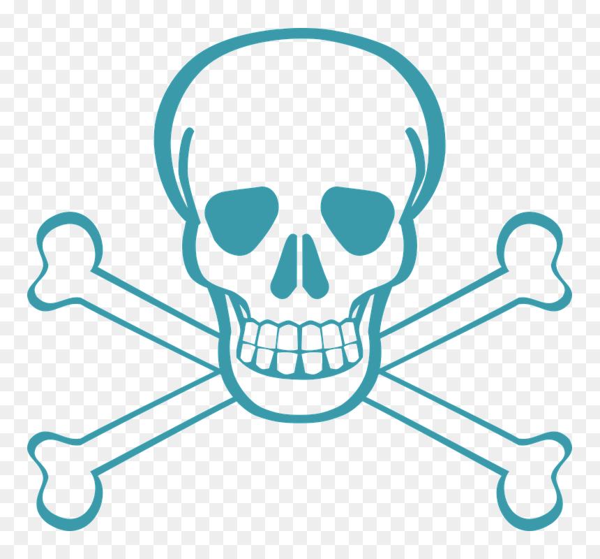 Thumb Image - Skull And Crossbones, HD Png Download - peligro png