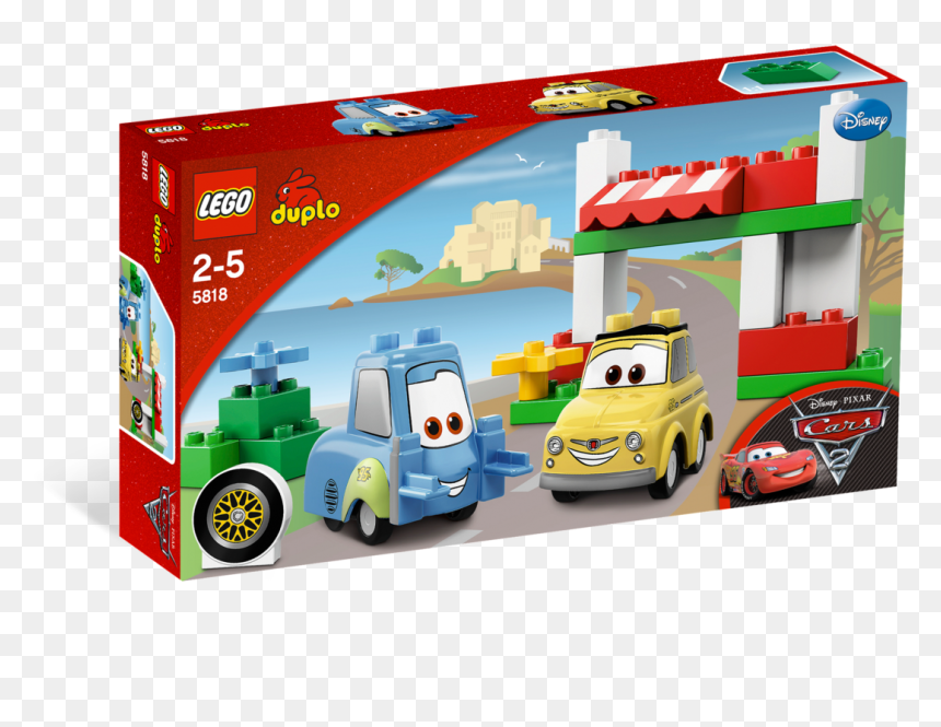 Lego Duplo Cars Luigi's Place, HD Png Download - luigi head png