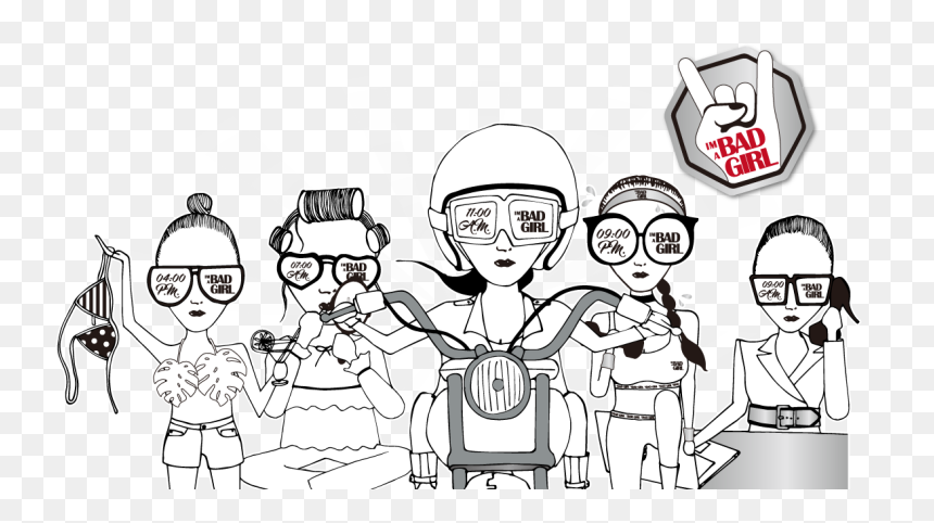 Bad Girl Png -badgirl De Girls - Cartoon, Transparent Png - interrogacion png