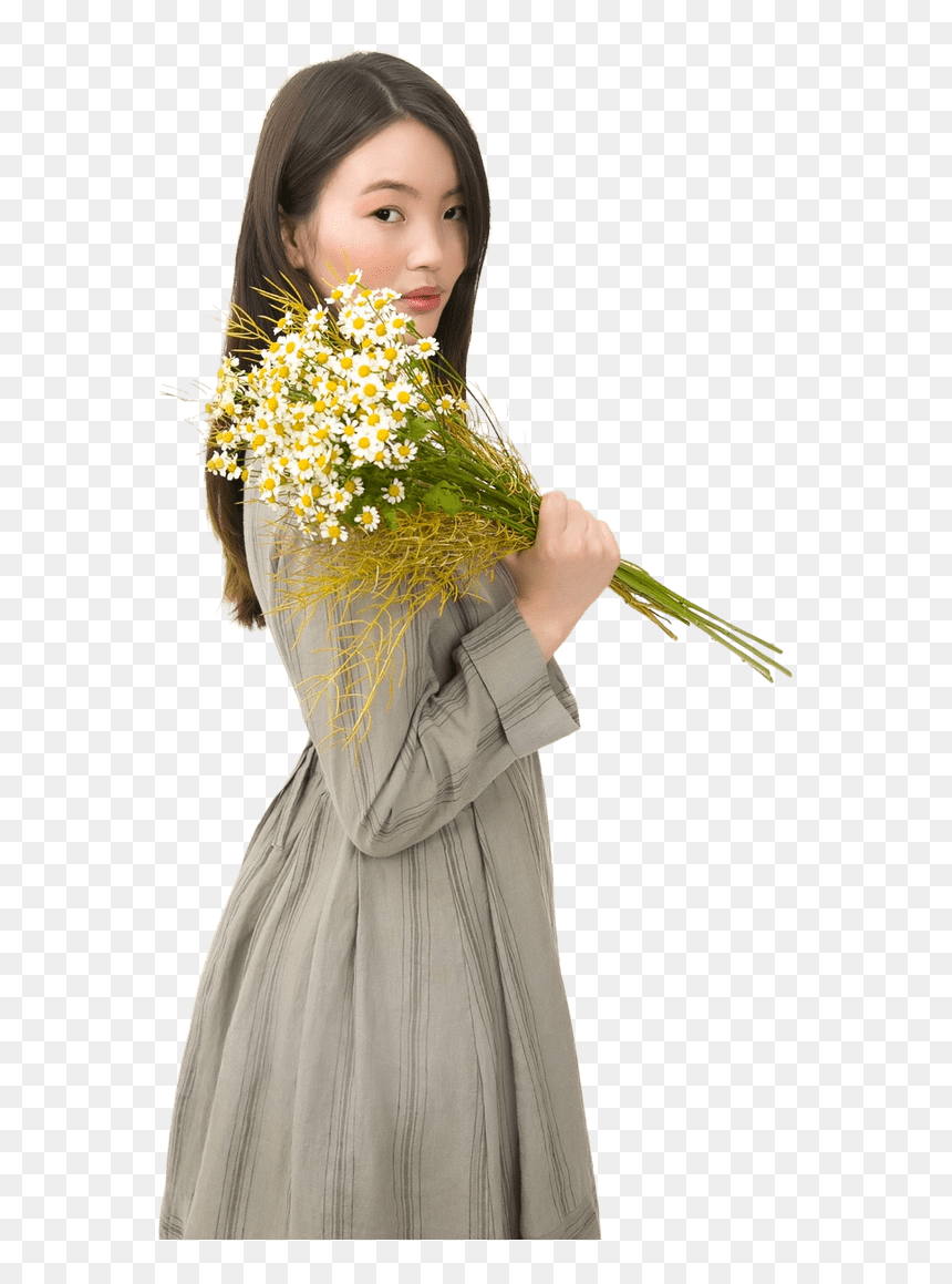 Women - Bouquet, HD Png Download - asian woman png