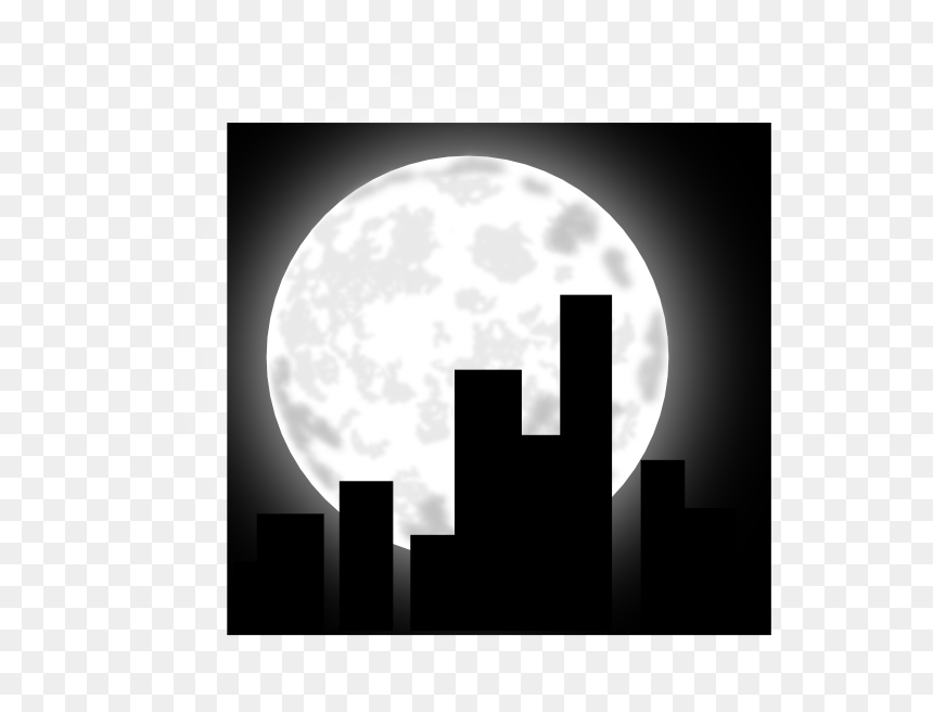 Night City Clip Art, HD Png Download - moon light png