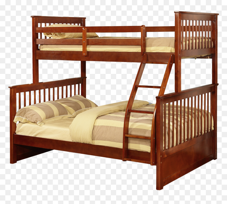 Twin Over Full Bunk Bed With Storage Drawers, HD Png Download - bunk bed png