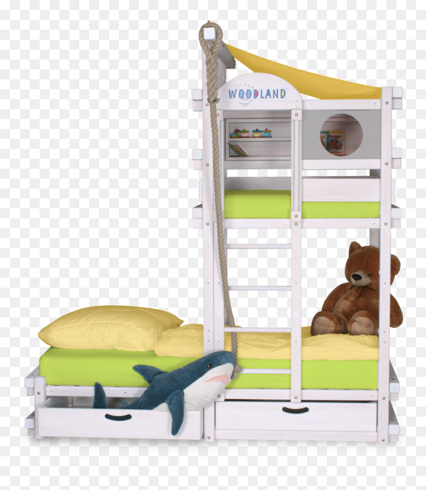 Children"s Bed Capt"n Cook White"
 Data Image="https - Infant Bed, HD Png Download - bunk bed png