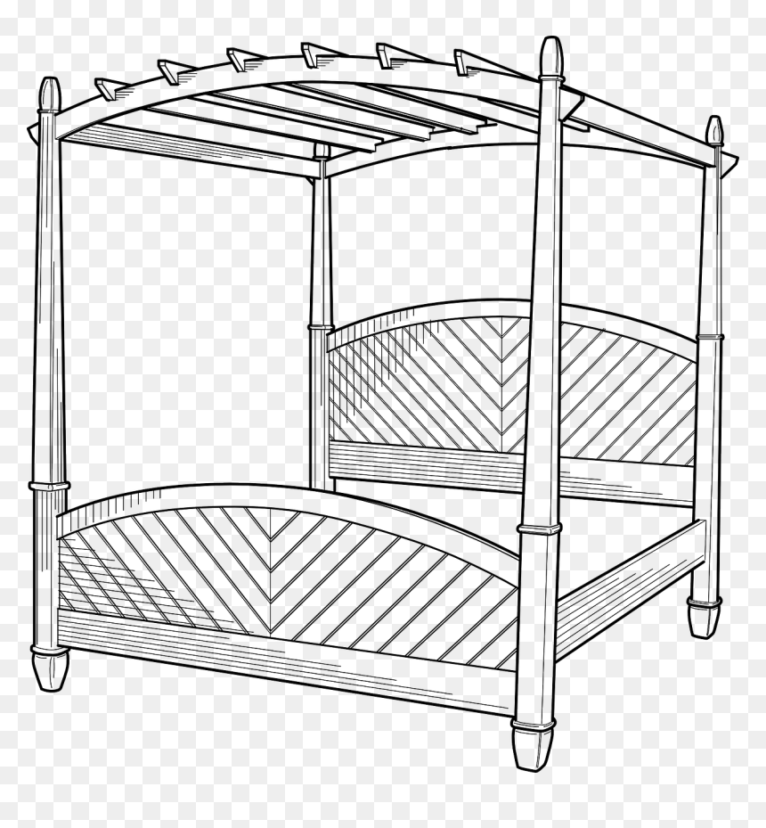 Bed Clip Art, HD Png Download - bunk bed png