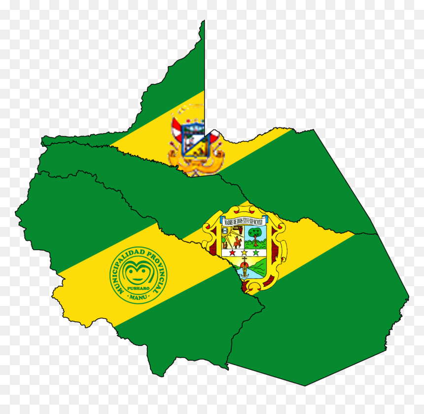 Madre De Dios Flag Map, HD Png Download - madre png