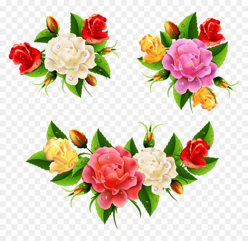 Png Клипарт "beautiful Flowers - Happy Women's Day Flowers, Transparent Png - flower corner border png