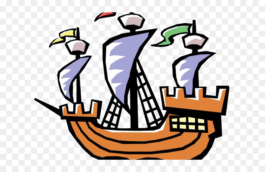 Sailing Ship Clipart Labor Day, HD Png Download - columbus png
