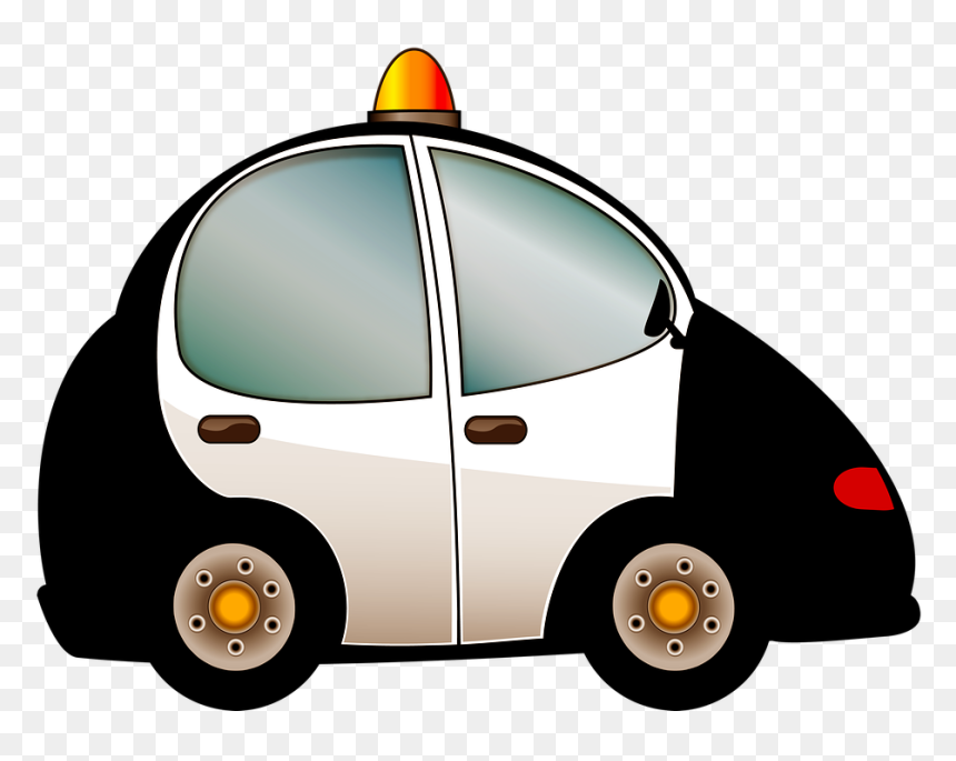 รูป การ์ตูน รถ ตำรวจ, HD Png Download - carro animado png