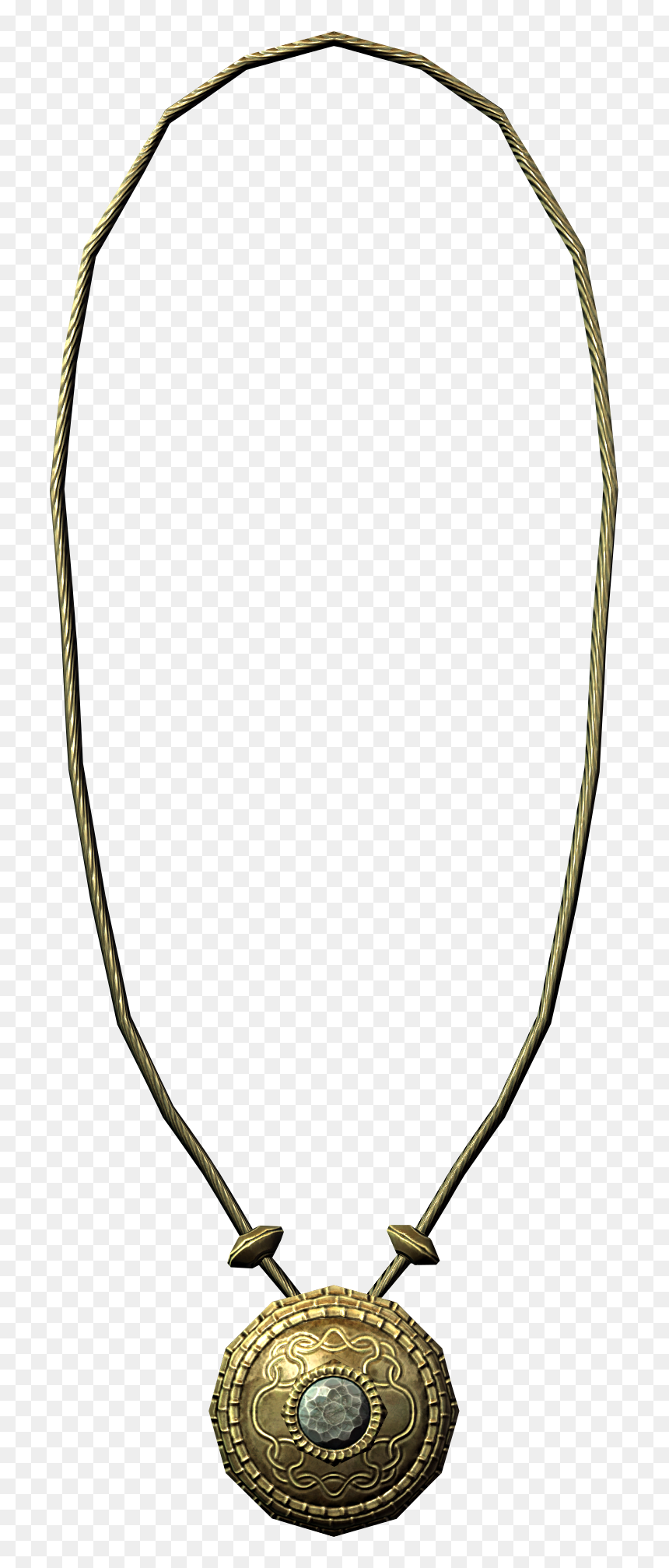 Gold Diamond Necklace - Gold Diamond Necklace Skyrim, HD Png Download - amulet png
