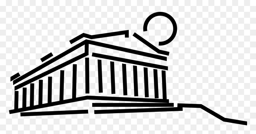 Vector Illustration Of Classical Greece Greek Temple - Parthenon, HD Png Download - parthenon png