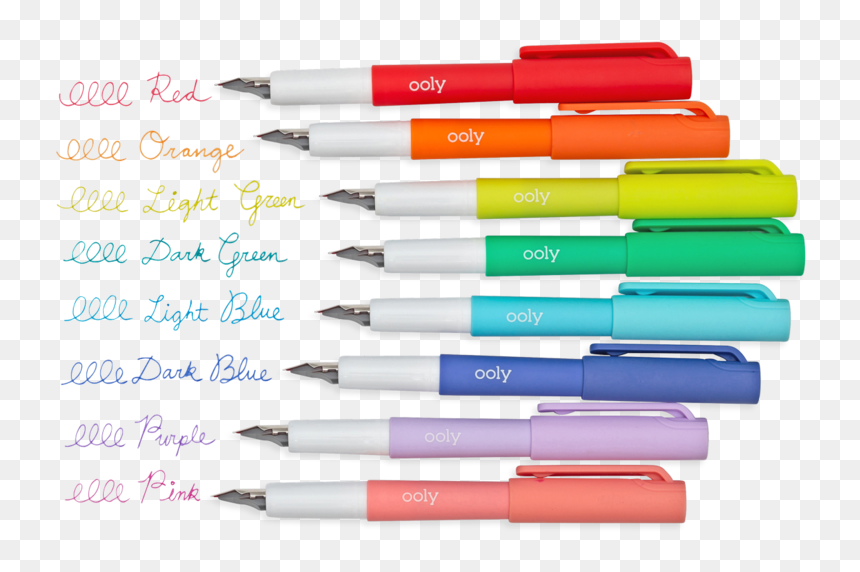 Color Write Fountain Pens Ooly, HD Png Download - color swatches png