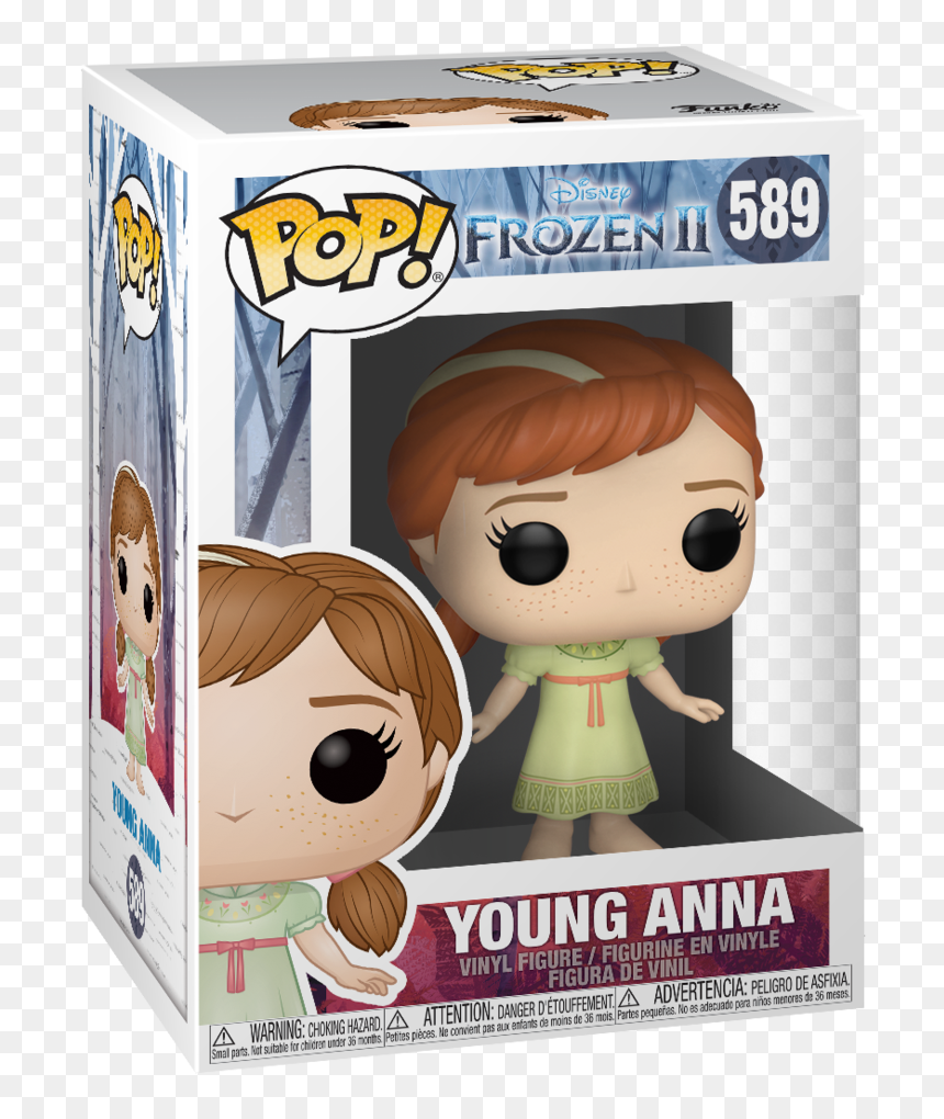 Funko Pop Disney Frozen 2 Young Anna, HD Png Download - peligro png