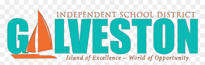 Galveston Isd Logo, HD Png Download - school supplies background png