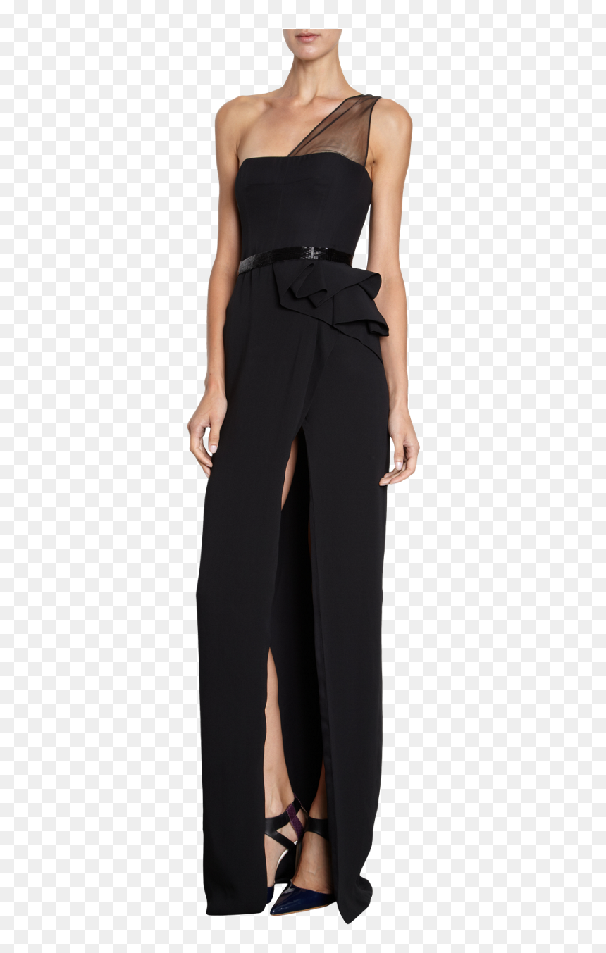 Mendel Sequin Waist Gown Vestidos De Fiesta, Lazo Negro, - Pocket, HD Png Download - lazo negro png