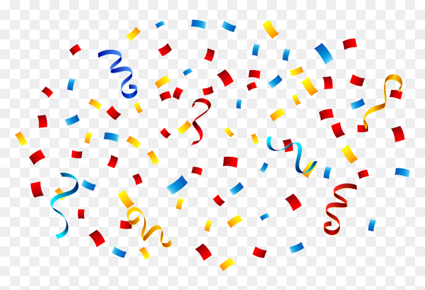 Transparent Confetti Clipart Png - Clipart Confetti Png, Png Download - heart confetti png